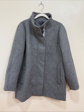 J.Crew Mercantile Classic Wool Cocoon Pea Coat Gray Size 16